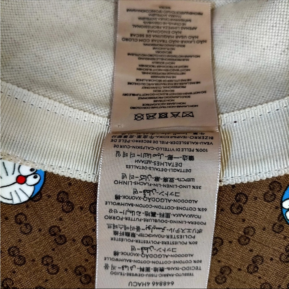 ❌sold ❌Men’s Gucci Brown and Red Hat with Cartoon Print size L59 - Picture 5 of 5